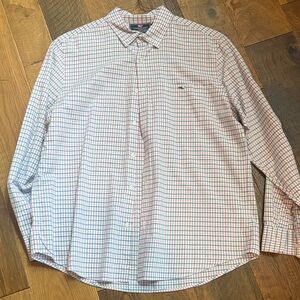 Vineyard Vines Blue and Red Checkered Shirt